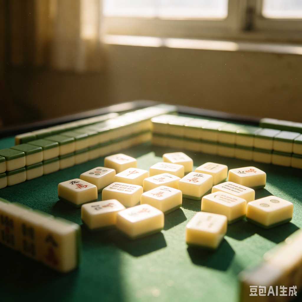 retro text mahjong tiles