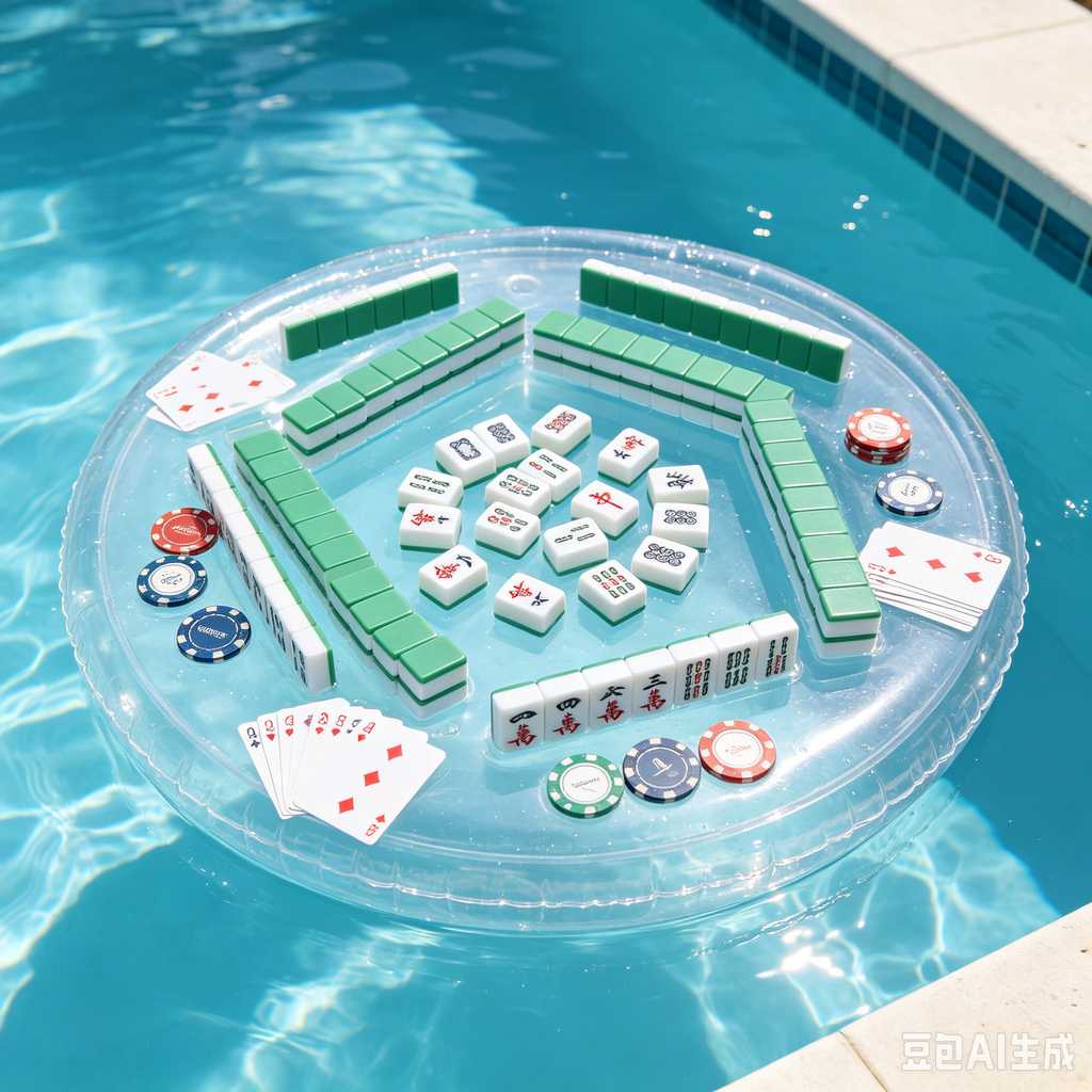 bamboo wood mahjong set